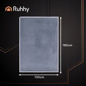 Ruhhy 85W električna pralna grelna odeja 180x130cm sivo bela, (5000053655)