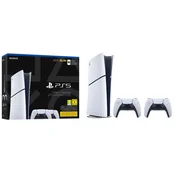 PlayStation 5 Slim - Digital Edition + 2x DualSense