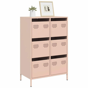 Vidaxl Visoka omara roza 68x39x101,5 cm jeklo