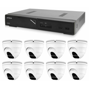 Avtech Komplet kamer 1x NVR AVH1109 in 8x 2MPX IP Dome kamera DGM2203SVSE + 8x UTP kabel 1x RJ45 - 1x RJ45 Cat5e 15m!