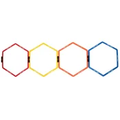 Merco Multipack 4pcs Agility Hex Hexagon oranžna