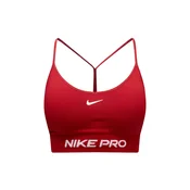 NIKE Športni nederček Pro rubin rdeča/bela