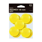 GRAND 40 mm žuti magneti za bijelu ploču (set od 10) 130-1704