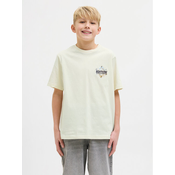 Jack & Jones Junior Majica Dynamic Dust 12274677 Rumena Loose Fit