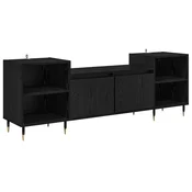 Vidaxl TV omarica Črna Orehovina 160 x 35 x 55 cm Konstruiran les