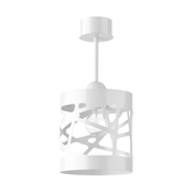 Lestenec na drogu MODUL FREZ 1xE27/60W/230V premer 17,5 cm bela