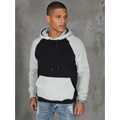 Bluza męska basic z kapturem czarna Dstreet