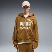 PUMA KING Full-Zip Oversized Jacket Men, Clothing, Kona Brown, S