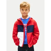 TOMMY HILFIGER Prehodna jakna  temno modra / rdeča / bela