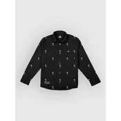 The Dudes Tiny Flowers Shirt black