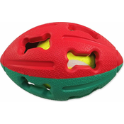 Dog Fantasy Žogica gumijasta žogica za rugby tenis mešanica barv 12,5 cm