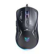 Onikuma CW917 gaming miška z nastavljivim DPI in RGB osvetlitvijo - gray