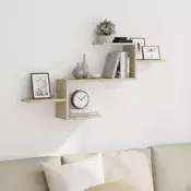 Zidna polica boja hrasta sonome 104x15x49 cm konstruirano drvo
