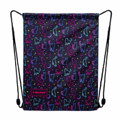 Head Torba za patike za devojcice Night cat, 40 x 33 cm, Crna