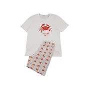 Trendyol muški set pidžama Tmnss26Pt00020, Ecru-Ecru