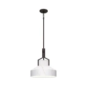 Quoizel QZ-BRECKEN-2P-OZ-ABG - Luster BRECKEN 2xE27, maks. 60 W, 230 V, crna sa dekorom mramora