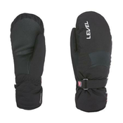 LEVEL Ženske rukavice za skijanje SUPER RADIATOR Jr MITT GORETEX BLACK VZOR, Crne