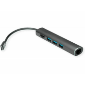 VALUE Pretvornik USB 3.2 Gen 1 Tip-C - Docking station 30Hz Value 12.99.1043