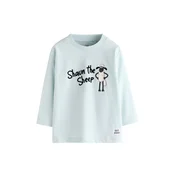 Next Majica Shaun The Sheep pastelno modra / travnato zelena / črna / bela