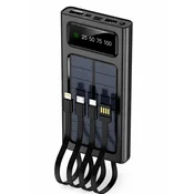 Power Bank Y307 sa solarnim panelom i 4 ugradena kabla