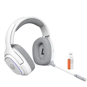 Bežicne gaming slušalice Meetion BTH012 s tri nacina rada - bijelo/sive (PC/PS4/PS5)