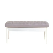 Hanah Home Trpezarijska klupa Vina Bench 110x48x40cm Belo-Lavanda