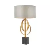 Endon 95213 - Stona lampa 1xE27/10W/230V siva/mesing/crna