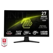 Monitor 27 MSI MAG 274CQF VA WQHD 180Hz DP/2XHDMI Zakrivljen