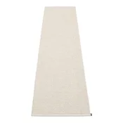 Kremno bel zunanji in notranji tekač 70x300 cm Mono Linen Vanilla – Pappelina