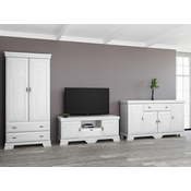 Set za dnevni boravak Parma B108 Anderson bor, Pojedinacni dijelovi, S garderobom, Sa TV stolom, S dodatnom opremom, Laminirani iveral, 193x414x49cm