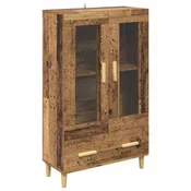 Vidaxl Visok predalnik Star les 70 x 31 x 115 cm Konstruiran les