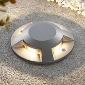 Lucande LED-talni reflektor Jeffrey, srebrn, 4 svetlobni izhodi - Sodobni - srebrna (RAL 9006) - Kovina