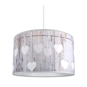Luster na sajli HEART 1xE27/60W/230V
