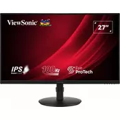 ViewSonic monitor VG2708A, IPS, FHD, 100Hz, 1ms, HDMI, DP, VGA, zvučnici