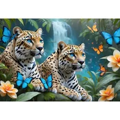 Alipson Puzzle - Puzzle Dva leoparda - 1 000 kosov