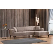 Atelier del Sofa Ugaona garnitura Hamlet 95x77x270cm Svetlobraon