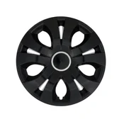 Top Ring Black Hubcap Set - 17