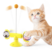 Dardanar PT Rotating Toy Meow Planet Rotating Windmill Rotating Plate Cat Stick Pet Fun Supplies, (21198840)