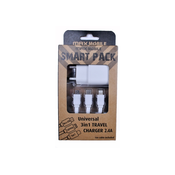 SMART PACK Kucni Adapter USB TR-219 2.4A+ 3u1 Kabel