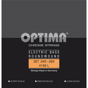 Set strun za električno basovsko kitaro Optima