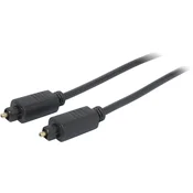 Optični kabel Toslink, moški konektor/moški konektor, pozlačeni kontakt, vsebina: 1 kos