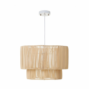 Stropna svjetiljka od ratana u prirodnoj boji sa sjenilom od ratana o 38 cm Natural Way – Casa Selección