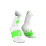 COMPRESSPORT Pro Racing Socks v4.0 Run High Ironman 2026 nogavice, neon green/white (T1 (EU 35 - 38))
