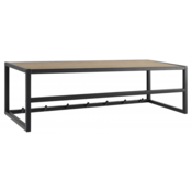 Design Scandinavia Stenski obešalnik Seaford, 77 cm, črna/hrast