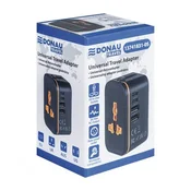 Putni adapter, univerzalni, DONAU Travel 205, crni 13741831-05