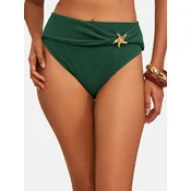 love & roses Bikini hlačke zlata / temno zelena