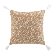 Douceur d intérieur Jastuci COUSSIN DEHOUS. COMPR. POMPONS 40x40 CM JUTE IMPRIME/POLYCOTON U Bež