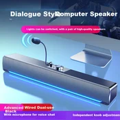 Saida Desktop soundbar sa mikrofonom i slušalicama V-196, Crni