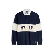 Tommy Jeans Majica mornarsko plava / svijetlocrvena / prljavo bijela