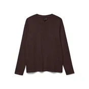 VERO MODA Majica VMPAULINA temno rjava